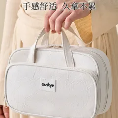 化妆包女便携高级大容量双层超火手提旅行防水分区收纳洗漱包新款